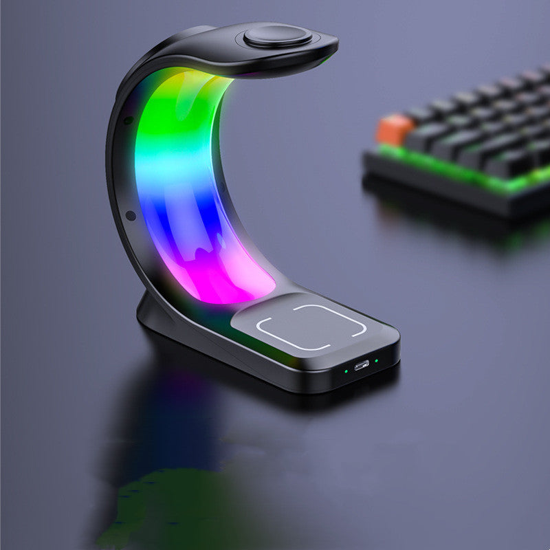 4 In 1 Magnetic Wireless Charger Fast Charging For Smart devices plus atmospheric light